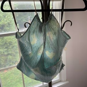 AUTH Fendi Logo Halter Top